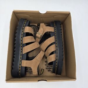 NEW Dr. Martens Women's Blair Tumbled Nubuck Leather Sandals